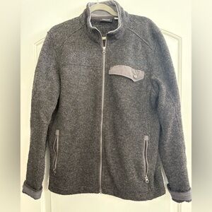 Marmot Gray Full-Zip Sweater